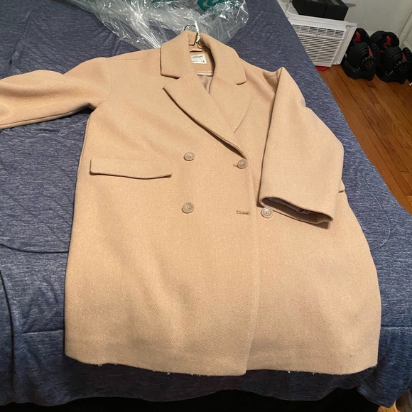 Abercrombie Fitch Short Wool Blend Coat - Picture 7 of 11